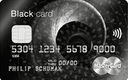 aanraken Intimidatie Klant Mastercard Black - MasterCard